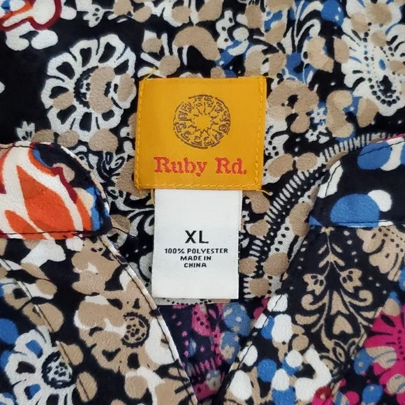 Ruby Rd. Blouse XL. - Picture 6 of 7